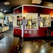 the inside of a restaurant