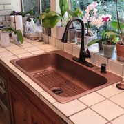 A fresh new look to this picturesque kitchen area.