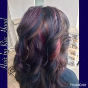 Beautiful oil slick colors .