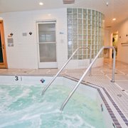 Indoor jacuzzi, steam, and sauna