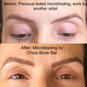 Before & after, microblading refresh.
