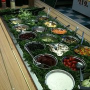 Salad bar made fresh daily with all the fixin's