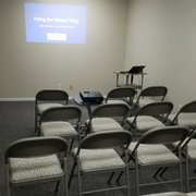 One of our classrooms setup for up to 25 people