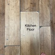 Floor failing in kitchen