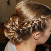 Bride hair side shot