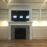 Mantle and cabinent