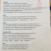Dinner Menu April 2021