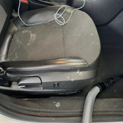 Before photo of a bad stain that was no problem for our shampoo and heated extraction!