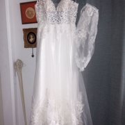 Custom sleeves and matching embellishments