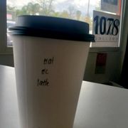 Orange cardamom oat milk latte. Finally someone spelled my name right!