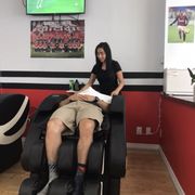 Shampoo, hot towel and massage