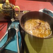 Ramen and green tea