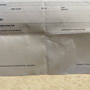Rear Brakes Quote (2012 Nissan Rogue)