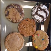 Chocolate Crackle, Rascal (Choc/Peanut Butter), M&M, Oatmeal Cranberry & Sugar