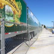 Temporary fencing for boundaries at Sierra Nevada Brewing