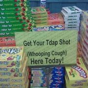 Odd place for a sign...