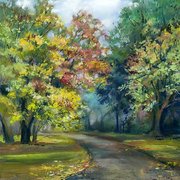 Autumn in Chico
 Pastel Painting
 Janet Lombardi Blixt