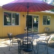 Sip a latte and enjoy the beautiful Chico weather.