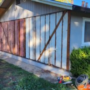 Taking off old siding