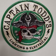 Handmade logo of Captain Todd's lighting electrical