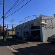 This is the Show Love Thrift Store Building, it's the blue building on the corner.
