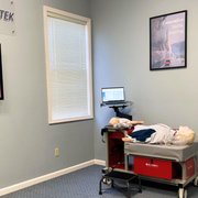 The office where skills assessments are performed in 30-60 min. depending on course. Just you & the manikin!