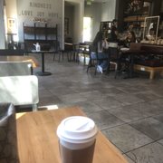a coffee cup on a table