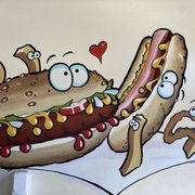 a hot dog and a hot dog