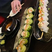 Cucumber wrap and 911 roll