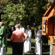 Dedication of the outdoor Stations of the Cross - Photo Credit: Gary Bruhn