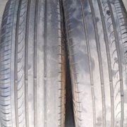 LR and RR tires, less than 3,000 miles after US Tires BAD 4 wheel Alignment.