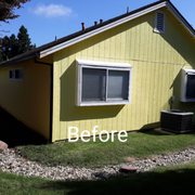 What the house looked like before painting