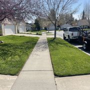 a truck parked on the side of the road