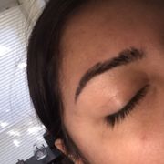 Completely peeling no sight of hair strokes
