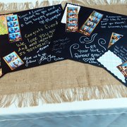 Our custom guest book