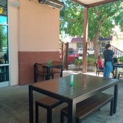 Outside seating area