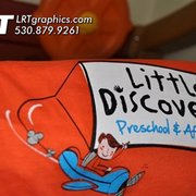 LRT Graphics did this custom t-shirt for the folks over at Little Discoveries (preschool | after school) here in Chico, CA!