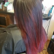 Red ombre