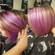 Cut and multi toned pinks and purples
