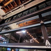 Glass garage door, open for hot weather?