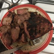 House tri-tip medium well on kingsford coals.