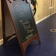 Sing for soup of the day and any specials