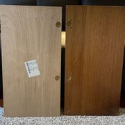 Left is what I received, right side is the color I requested.