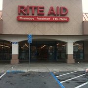 the entrance to rite aid pharmacy