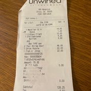 receipt for unwined