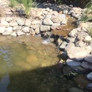 Pond and stream water feature