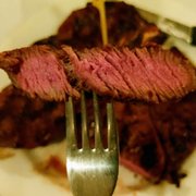 soooooooo perfect on the temperature -- many places do medium rare slightly more on the medium side, not Basque Norté  #PERFECTION