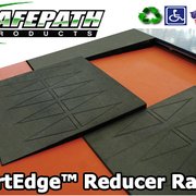 Gym Floor Transitions Reducer Strips! These Reducer ramps are the only ramps on the market to exceed ADA standard guideline. No wieght limit