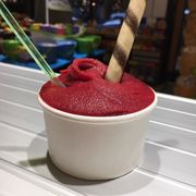 They have 4 sorbet's, (this is raspberry) as well as a large variety of gelato!