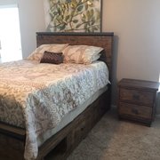 Just got my new bedroom set delivered from Evans! I'm so  happy. Alex and Matt were on time, friendly, efficient.